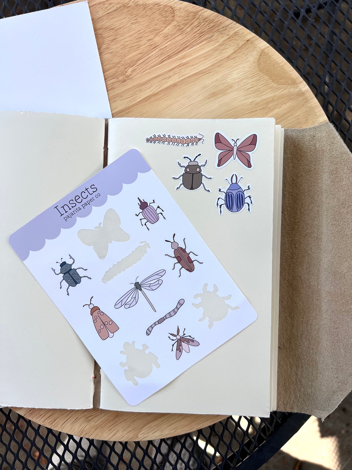 Insects Sticker Sheet | Journal Stickers | Planner Paper Stickers