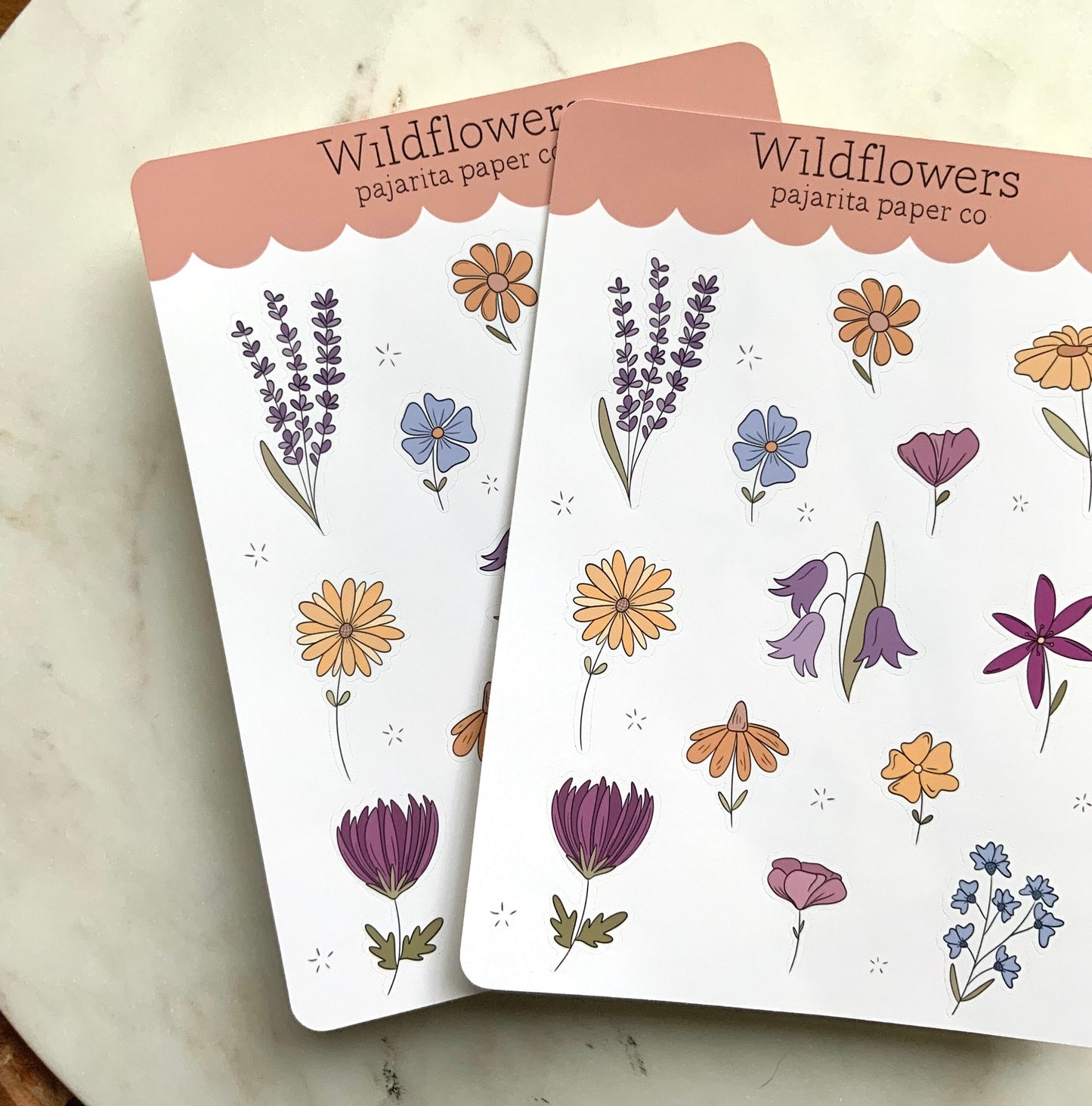 Wildflower Sticker Sheet | Journal Sticker | Planner Paper Sticker