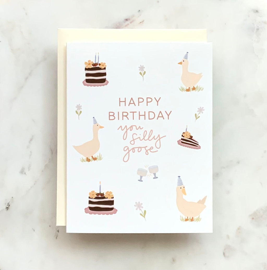 Ritapapper Silly Goose Birthday Card – Pajarita Paper Co