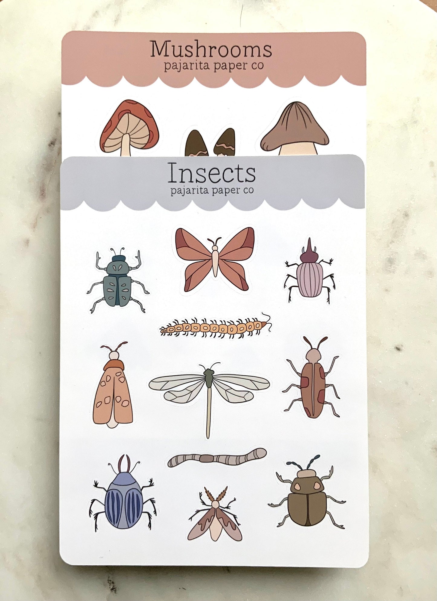 Insects Sticker Sheet | Journal Stickers | Planner Paper Stickers