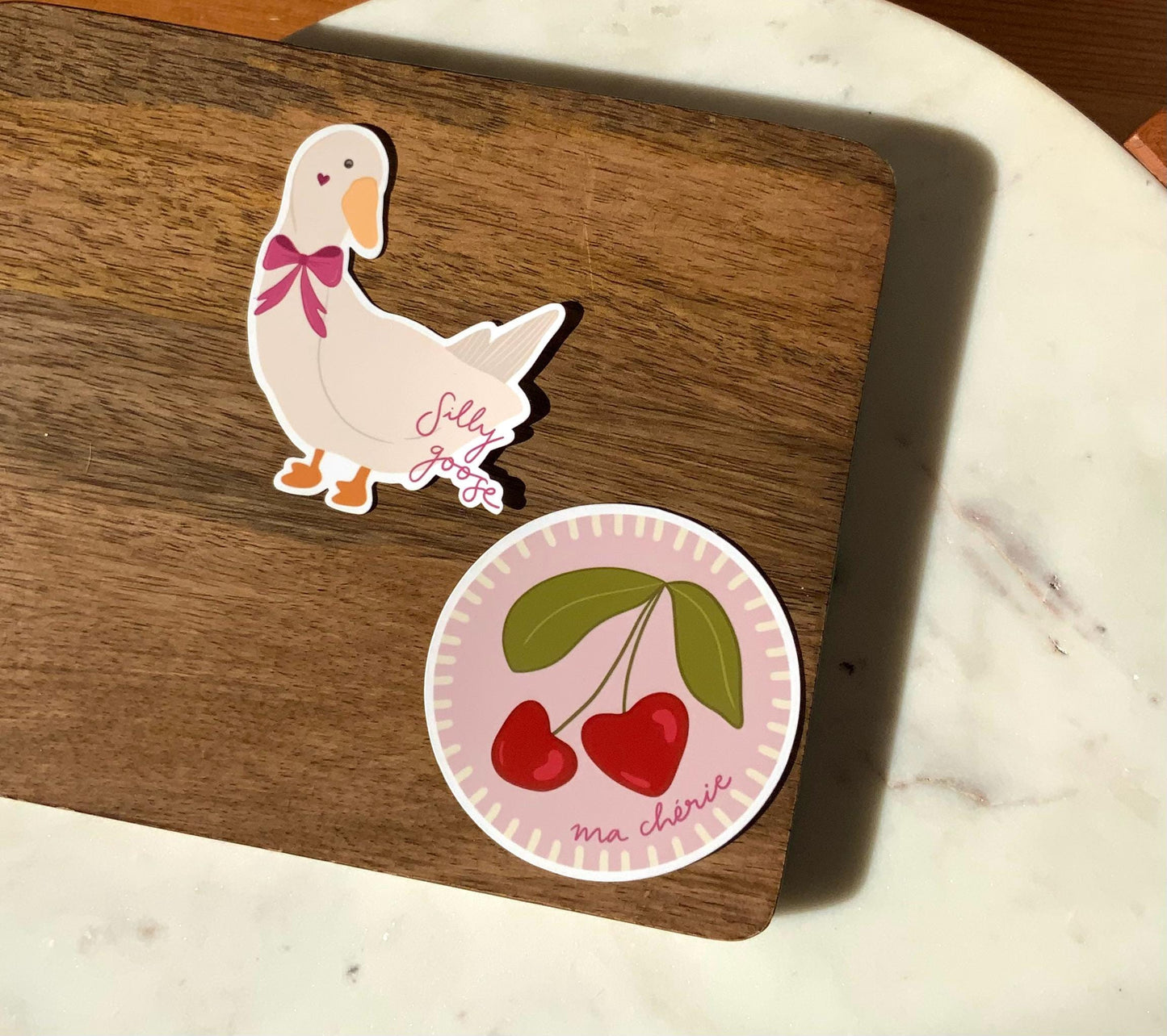 Valentine Silly Goose Sticker | Lenny the Silly Goose | Bird Stickers | Laptop Stickers