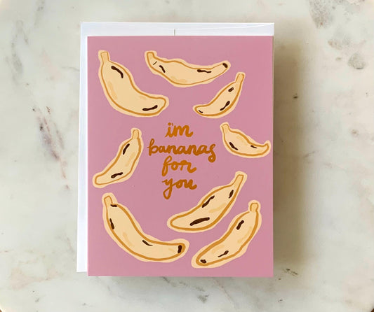 Bananas For You Greeting Card | Valentine's Day Cards | Love Cards | Anniversary Cards