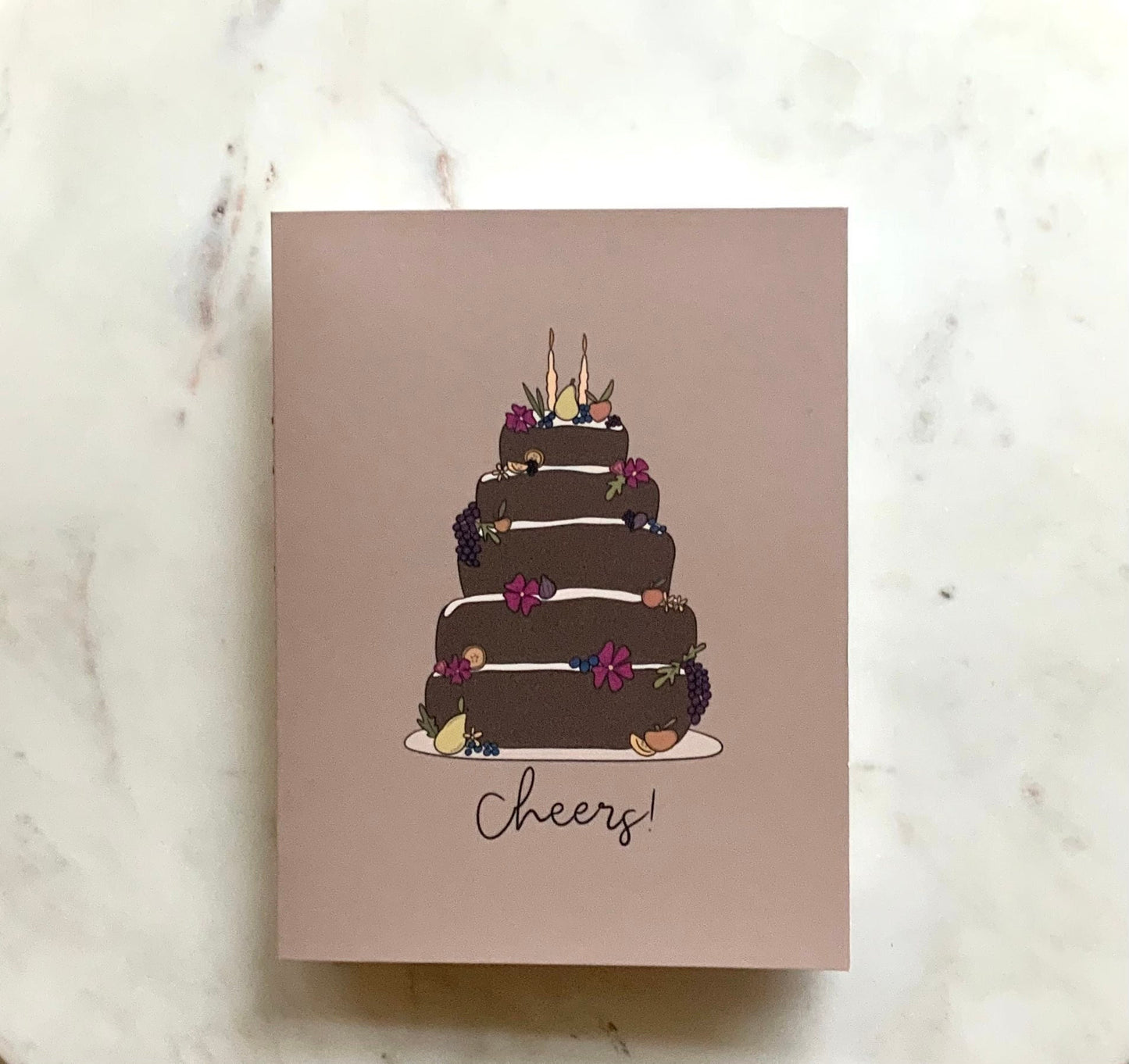 Cheers Celebration Cake Greeting Card | Birthday Cards | Special Occasion Cards