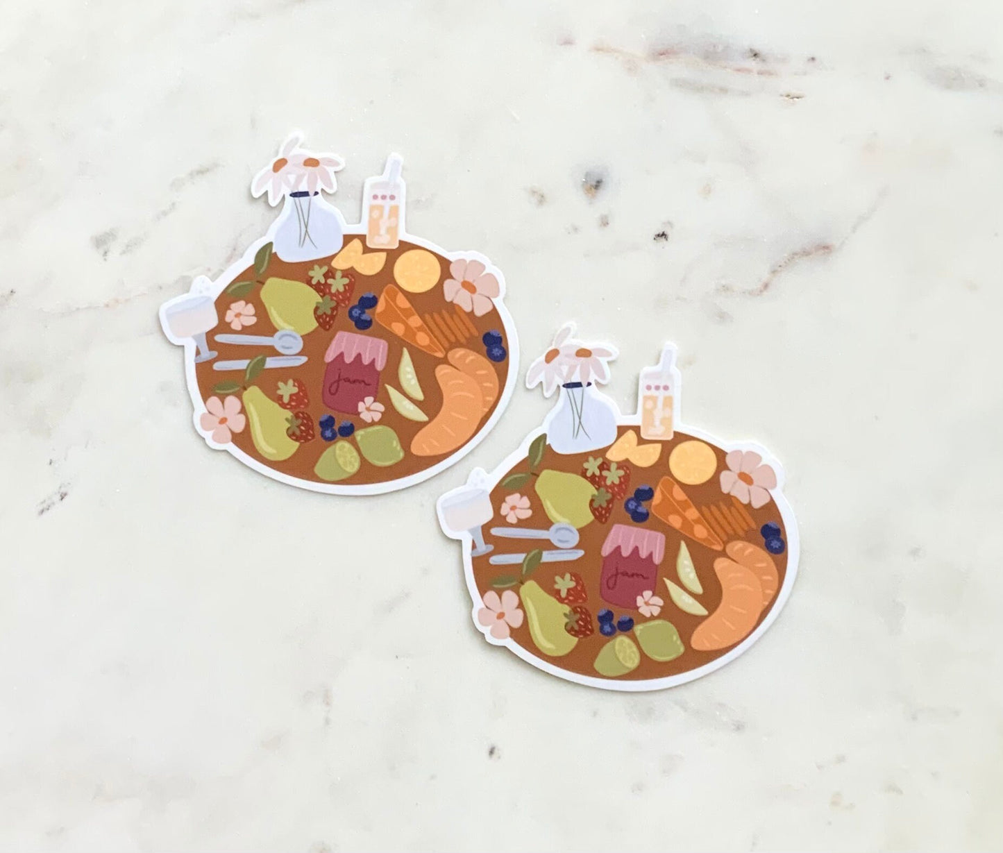 Charcuterie Board Sticker | Spring Stickers | Picnic Stickers | Laptop Stickers | Waterproof Stickers