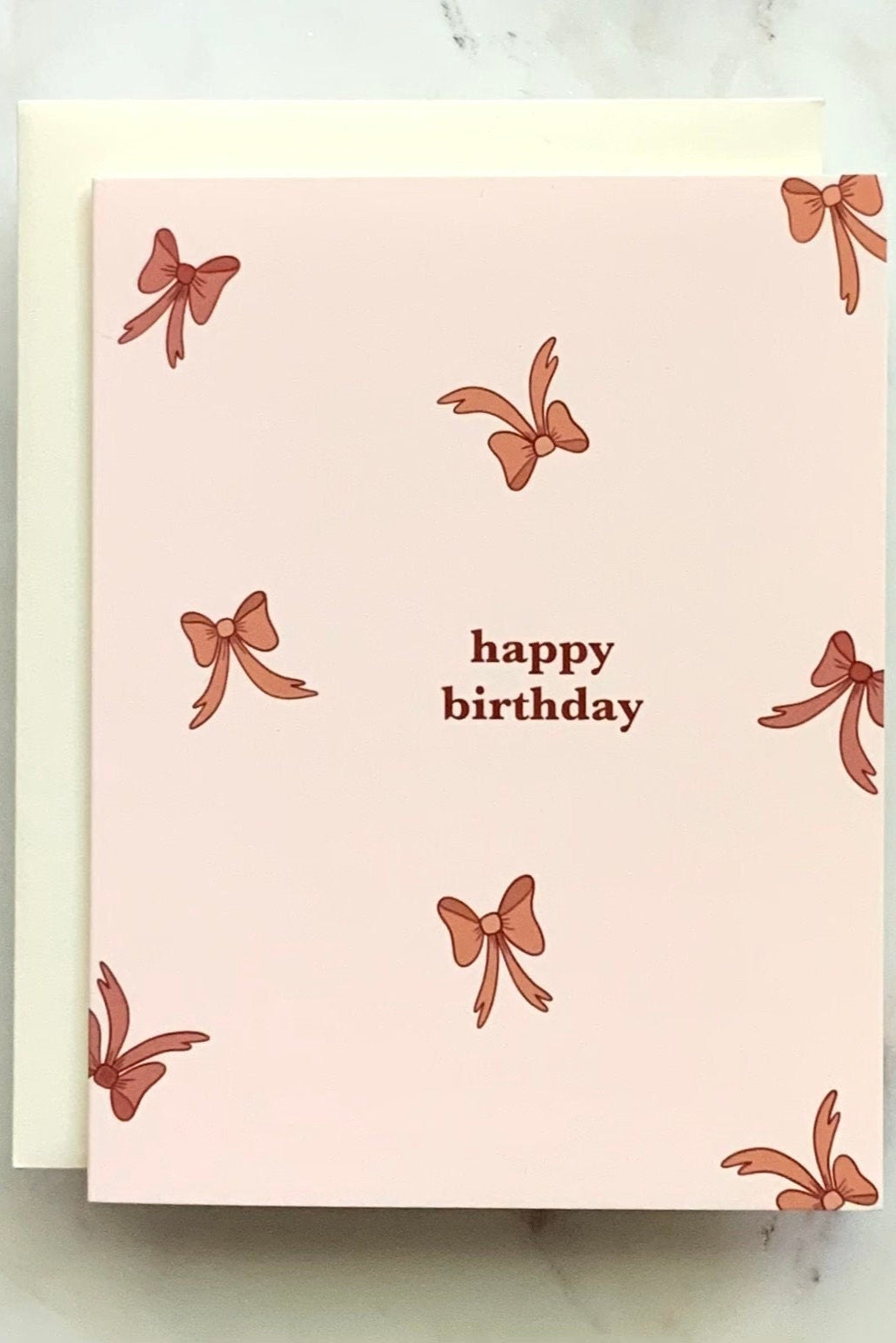 Bow Happy Birthday Greeting Card | Birthday Cards | Special Occasion Cards | Bow Theme