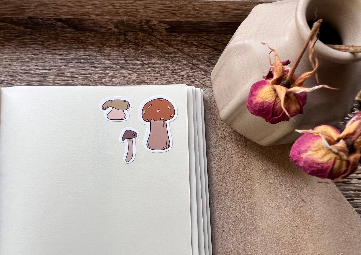 Mushroom Sticker Sheet | Journaling Stickers | Planner Paper Stickers