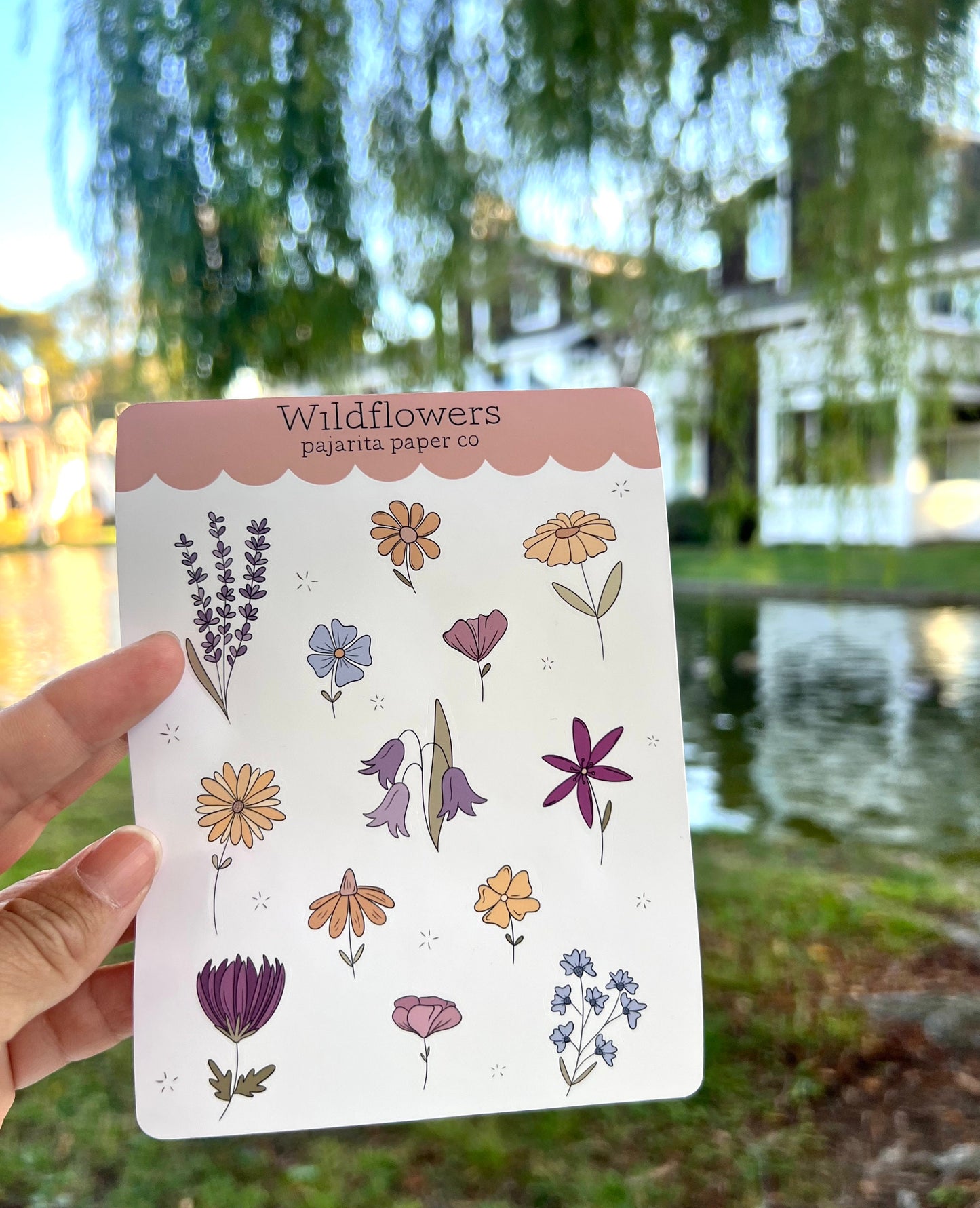 Wildflower Sticker Sheet | Journal Sticker | Planner Paper Sticker