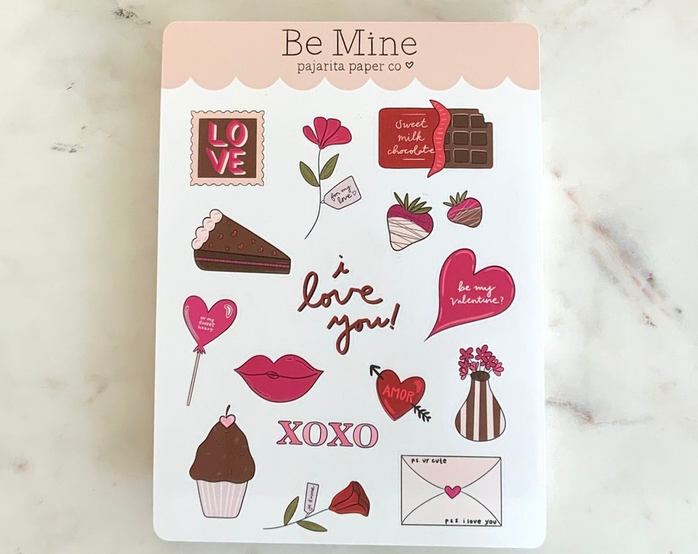 Be Mine Valentine Sticker Sheet